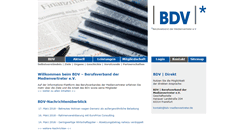 Desktop Screenshot of bdv-medienvertreter.de