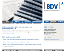 Tablet Screenshot of bdv-medienvertreter.de
